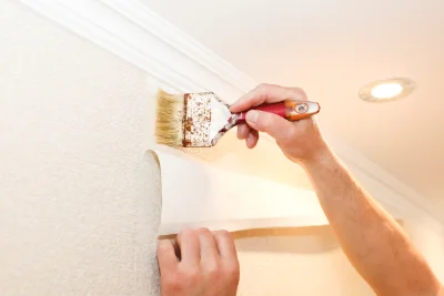 Pose de papier peint à Cazaunous — revêtements muraux et toiles de verre